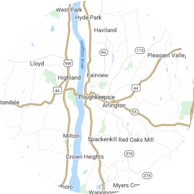 Best HVAC Companies in Poughkeepsie, NY map