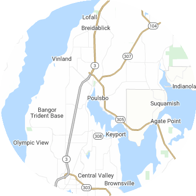 Best moving companies in Poulsbo, WA map