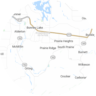 Best HVAC Companies in Prairie Ridge, WA map