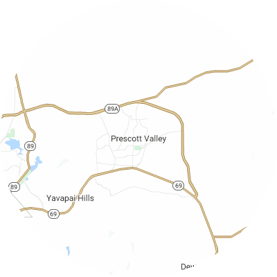 Best gutter companies in Prescott Valley, AZ map