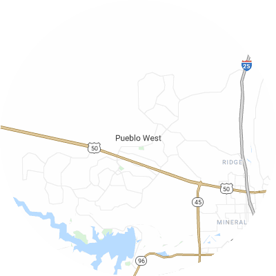 Best moving companies in Pueblo West, CO map