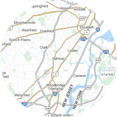 Best pest control companies in Rahway, NJ map