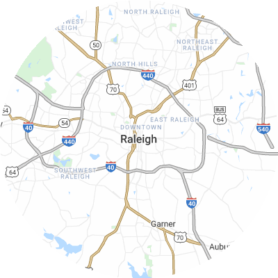 Best lawn companies in Raleigh, NC map