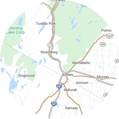 Best moving companies in Ramapo, NY map