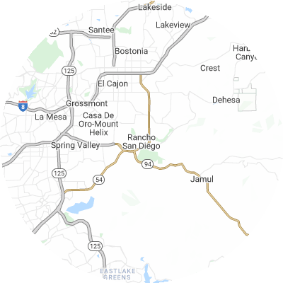 Best pest control companies in Rancho San Diego, CA map