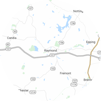 Best window replacement companies in Raymond, NH map