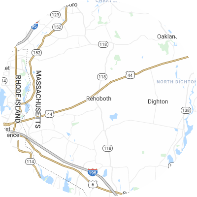 Best plumbers in Rehoboth, MA map