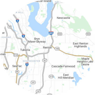 Best moving companies in Renton, WA map