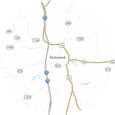 Best moving companies in Richmond, KY map