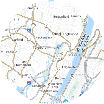 Best pest control companies in Ridgefield Park, NJ map