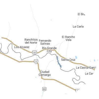 Best concrete companies in Rio Grande City, TX map