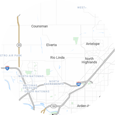 Best pest companies in Rio Linda, CA map