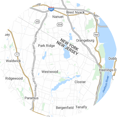 Best pest control companies in River Vale, NJ map