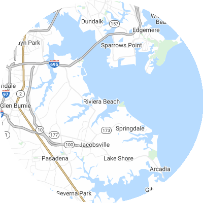 Best moving companies in Riviera Beach, MD map