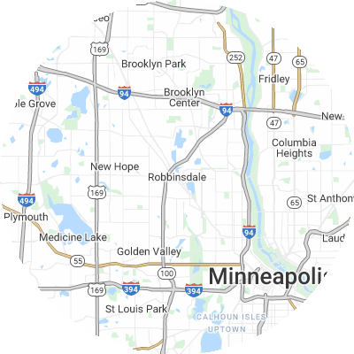 Best lawn care companies in Robbinsdale, MN map