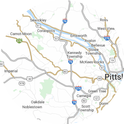 Best pest control companies in Robinson, PA map