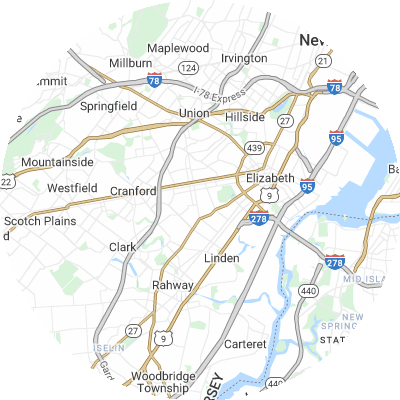Best window replacement companies in Roselle, NJ map