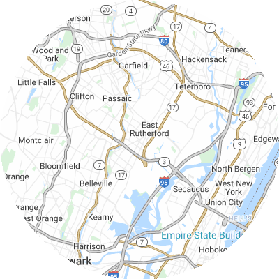 Best plumbers in Rutherford, NJ map