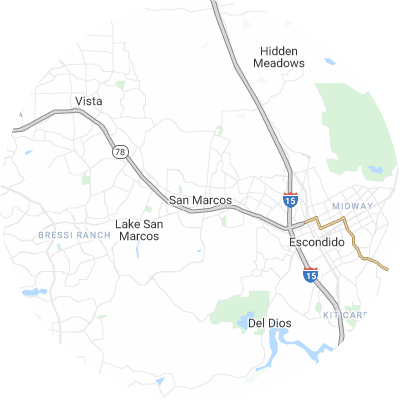 Best window companies in San Marcos, CA map