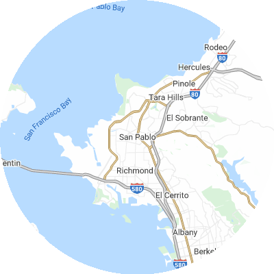 Best window replacement companies in San Pablo, CA map