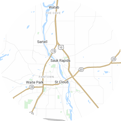 Best concrete companies in Sauk Rapids, MN map
