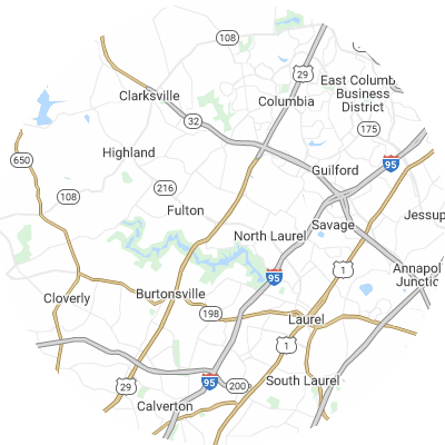 Best moving companies in Scaggsville, MD map
