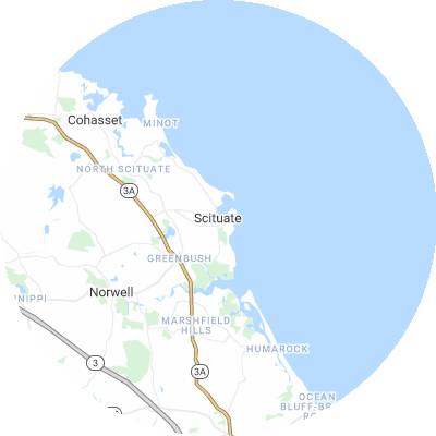 Best roofers in Scituate, MA map