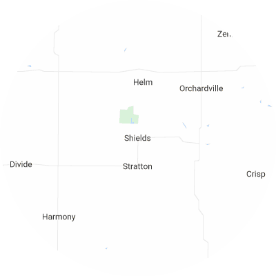 Best roofers in Shields, IL map