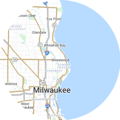 Best window replacement companies in Shorewood, WI map