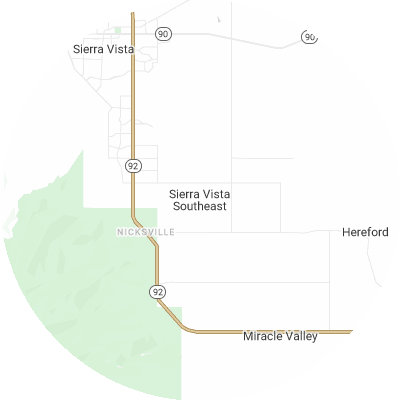 Best lawn care companies in Sierra Vista Southeast, AZ map