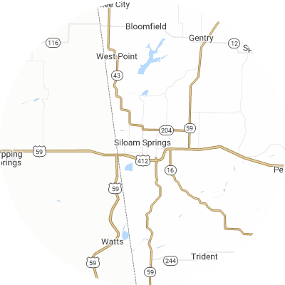 Best moving companies in Siloam Springs, AR map