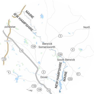 Best window replacement companies in Somersworth, NH map