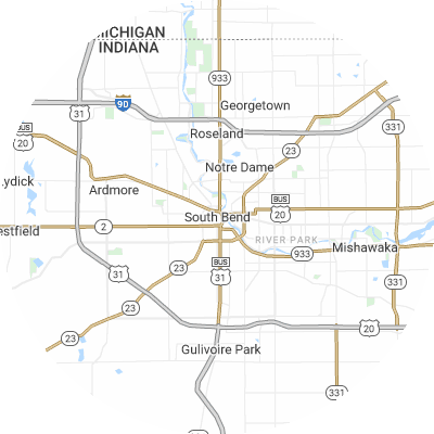 Best pest control companies in South Bend, IN map