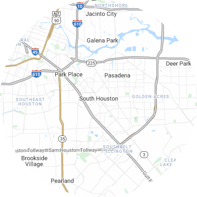 Best gutter guard companies in South Houston, TX map