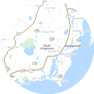 Best window replacement companies in South Kingstown, RI map