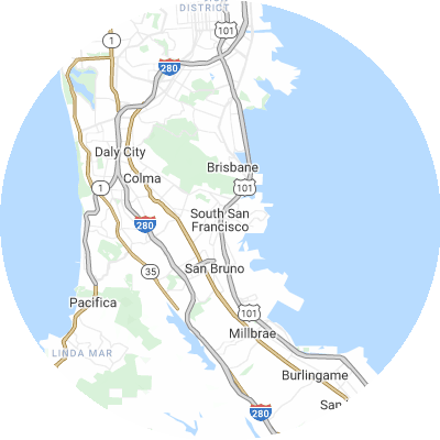 Best lawn companies in South San Francisco, CA map