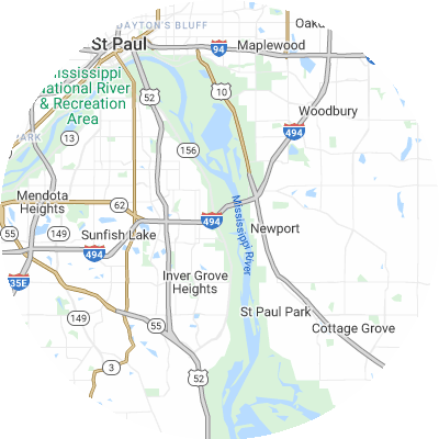 Best window replacement companies in South St. Paul, MN map