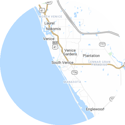 Best gutter cleaners in South Venice, FL map