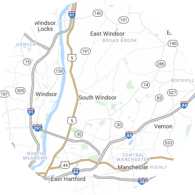 Best gutter cleaners in South Windsor, CT map