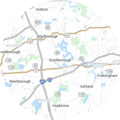 Best window replacement companies in Southborough, MA map
