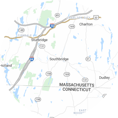 Best plumbers in Southbridge Town, MA map