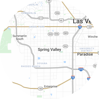 Best lawn companies in Spring Valley, NV map