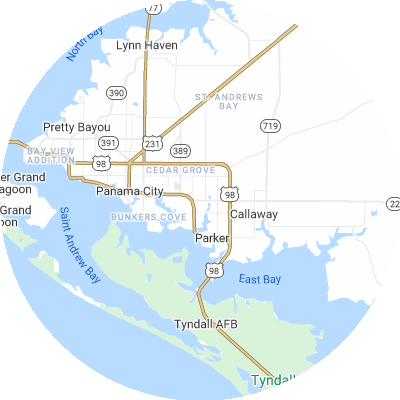 Best pest control companies in Springfield, FL map