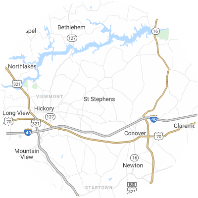 Best Electricians in St. Stephens, NC map