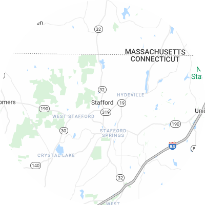 Best window replacement companies in Stafford, CT map