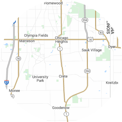 Best moving companies in Steger, IL map