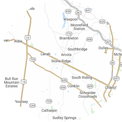 Best pest companies in Stone Ridge, VA map