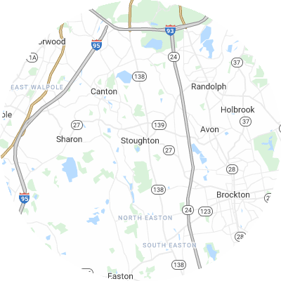 Best lawn care companies in Stoughton, MA map