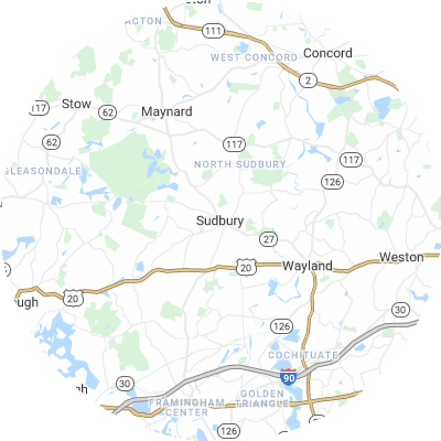 Best moving companies in Sudbury, MA map