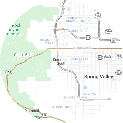 Best pest companies in Summerlin South, NV map